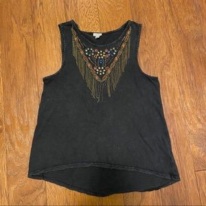 Anthropologie Beaded Shirt